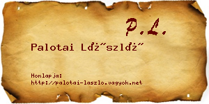 Palotai László névjegykártya